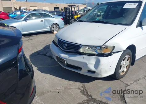 2001 Honda Odyssey Ex z USA, uszkodzony, nr VIN 2HKRL18661H617632